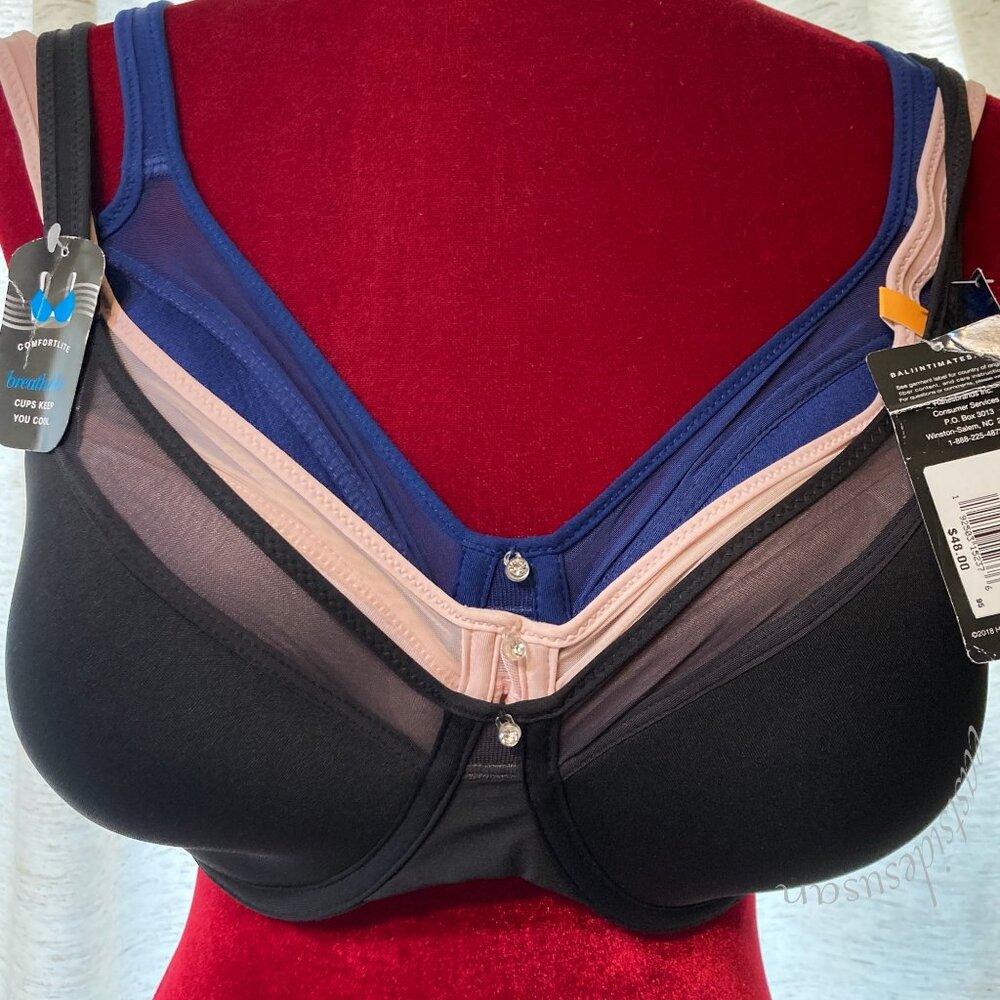 BALI BRA BUNDLE 2 NWT + 1 EUC Convertible One Smooth U Ultra Light Underwire - Picture 3 of 14